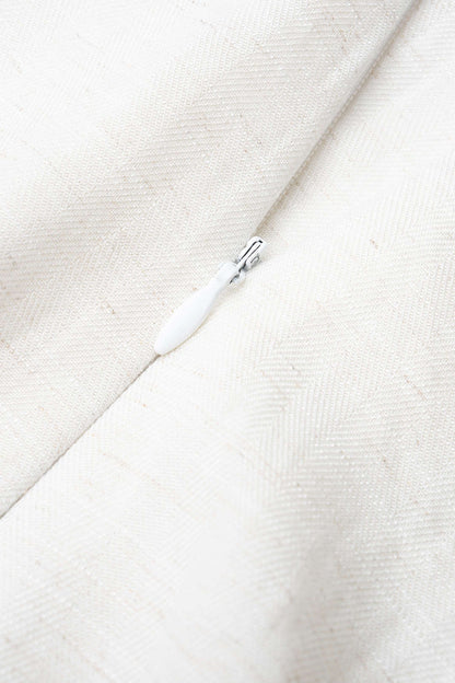 Geraldine | Enterizo de cuello en V y pierna ancha con acabados en contraste