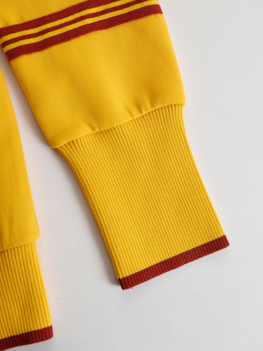 Laura | Conjunto de sudadera con medio cierre y pantalón de pierna ancha, estilo deportivo