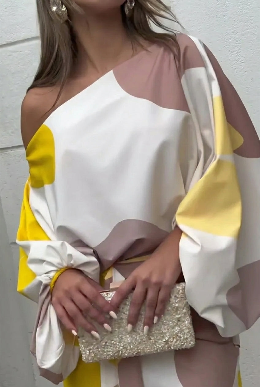 Alicia | Conjunto de dos piezas de punto artesanal con flecos